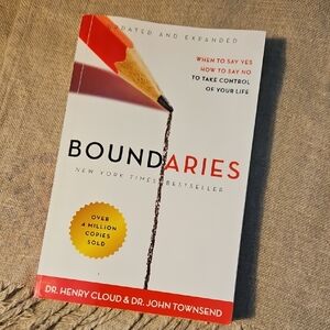 Boundaries Book by Dr. Henry Cloud & Dr. John Townsend - Red and White Cover